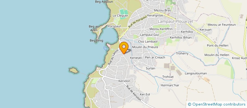 localisation de l'entreprise -BLB-  PLOUARZEL