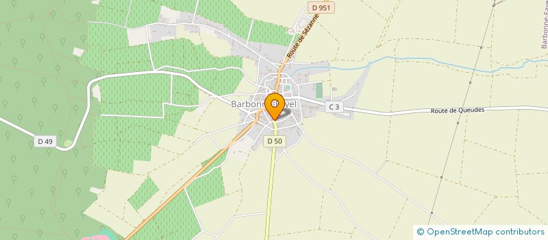 localisation de l'entreprise BLB  BARBONNE-FAYEL