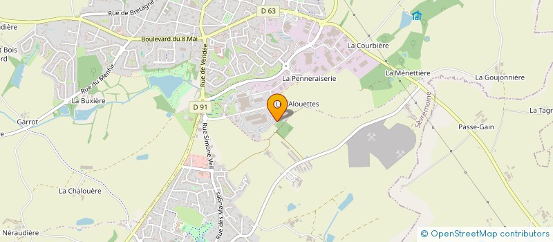 localisation de l'entreprise BLB ENERGIE à SEVREMOINE