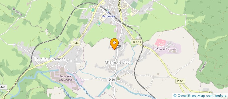 localisation de l'entreprise BLB TERRASSEMENT  CHAMP-LE-DUC