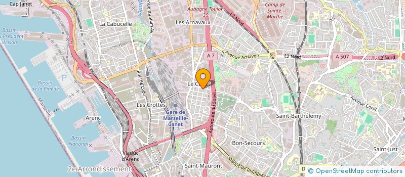 localisation de l'entreprise BLBG à MARSEILLE