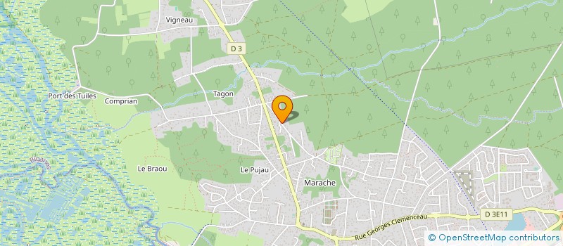 localisation de l'entreprise BLC  BIGANOS