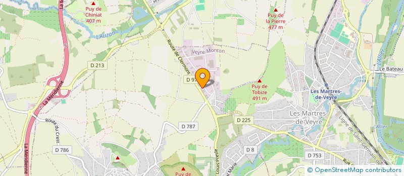 localisation de l'entreprise BLC  VEYRE-MONTON