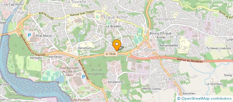 localisation de l'entreprise BLC CORNOUAILLE à QUIMPER