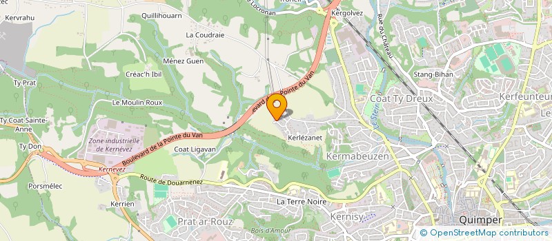 localisation de l'entreprise BLC DE CORNOUAILLE à QUIMPER