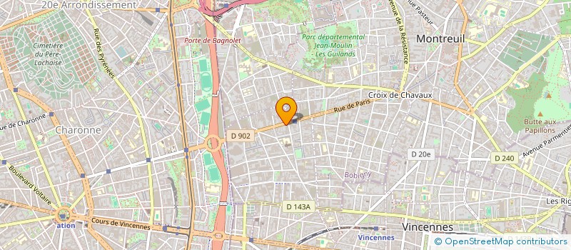 localisation de l'entreprise BLC DIFFUSION à MONTREUIL