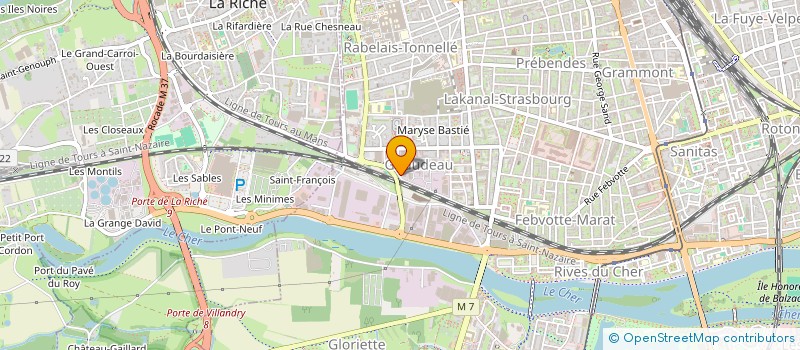 localisation de l'entreprise BLC FROMENTEL  TOURS