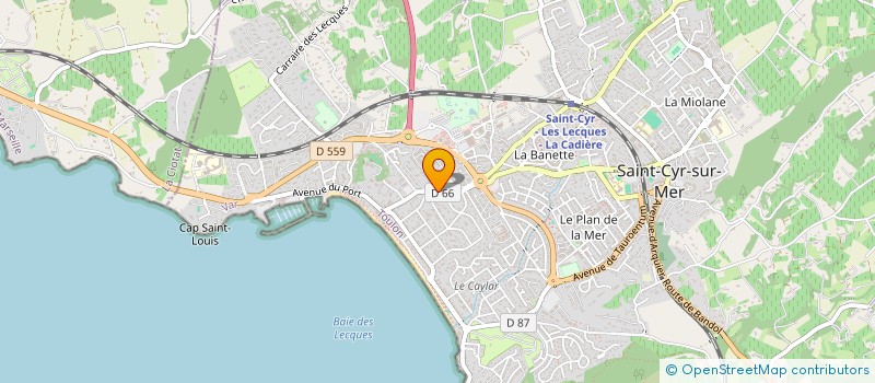 localisation de l'entreprise BLC INVEST à SAINT-CYR-SUR-MER