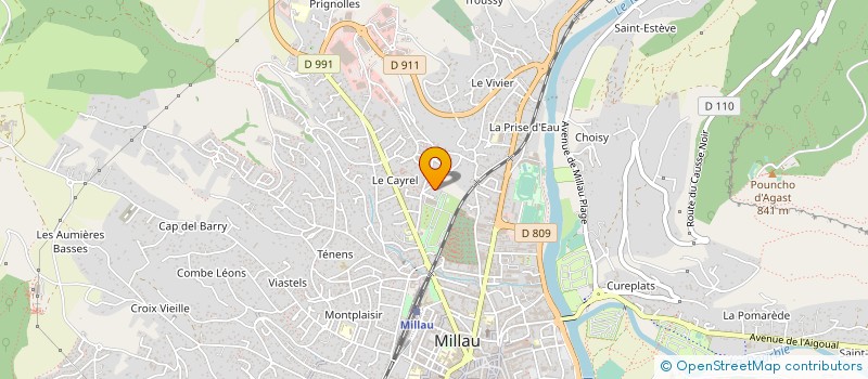 localisation de l'entreprise BLCAST à MILLAU