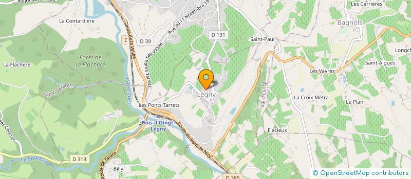 localisation de l'entreprise BLCDIAG  LEGNY