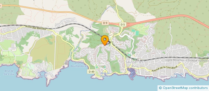 localisation de l'entreprise BLCL  SAUSSET-LES-PINS