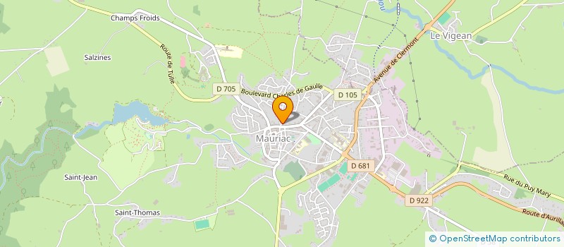 localisation de l'entreprise BLCL à MAURIAC
