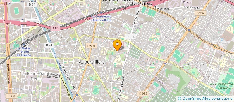 localisation de l'entreprise BLD  AUBERVILLIERS