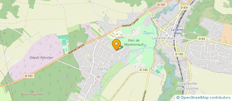 localisation de l'entreprise BLD  CERNY