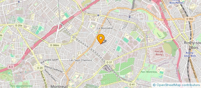 localisation de l'entreprise BLE 86 à MONTREUIL