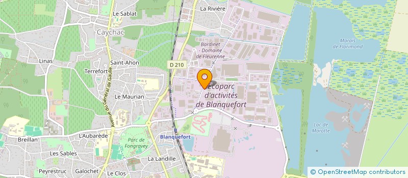 localisation de l'entreprise BLE à BLANQUEFORT