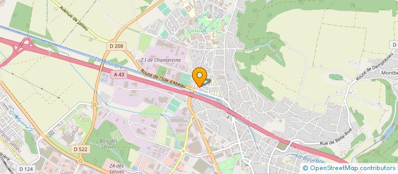 localisation de l'entreprise BLEAH  BOURGOIN-JALLIEU
