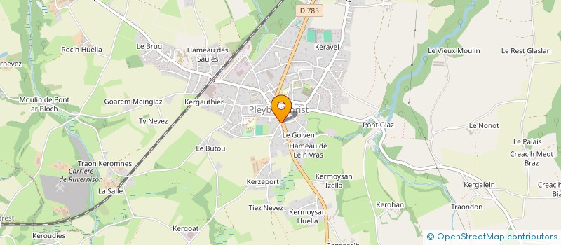 localisation de l'entreprise BLEAS  PLEYBER-CHRIST