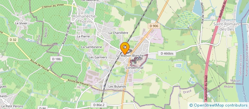 localisation de l'entreprise BLEC-D à ROMANECHE-THORINS