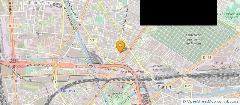 localisation de l'entreprise BLED ' ART  AUBERVILLIERS