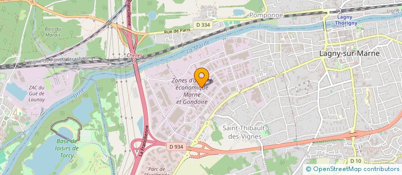 localisation de l'entreprise BLEDEX à LAGNY-SUR-MARNE