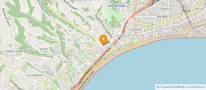 localisation de l'entreprise BLEEP COMMUNICATION à NICE