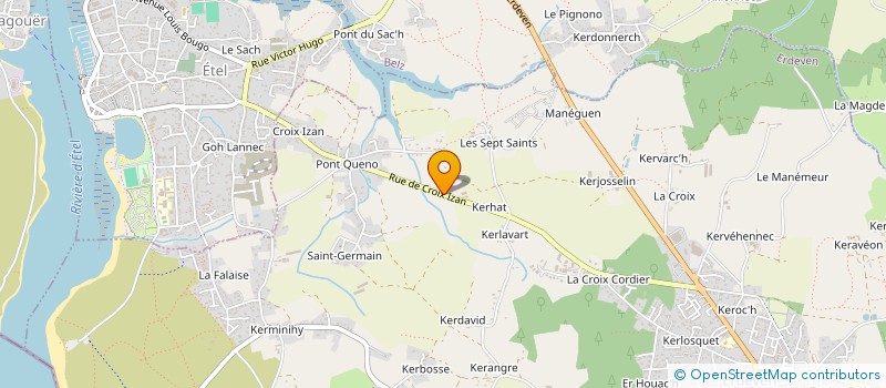 localisation de l'entreprise BLEIZ BIHAN  ERDEVEN