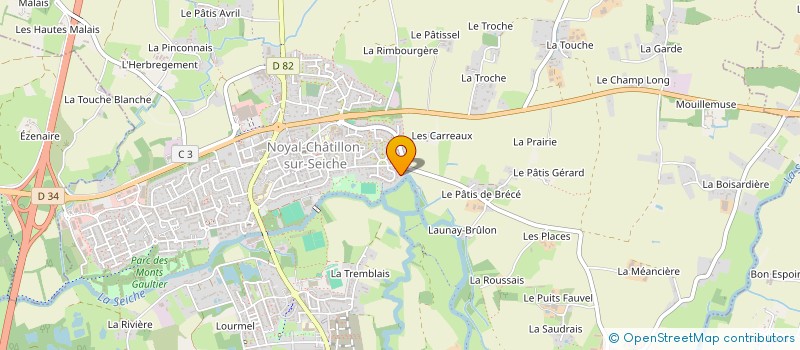 localisation de l'entreprise BLEIZ MOR IMMO  NOYAL-CHATILLON-SUR-SEICHE