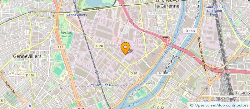localisation de l'entreprise BLERANNE à GENNEVILLIERS