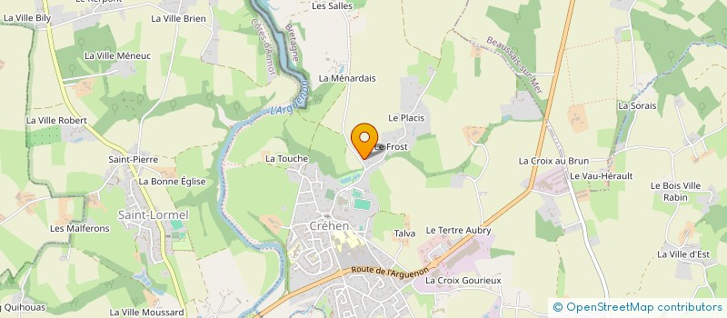 localisation de l'entreprise BLERIOT  CREHEN