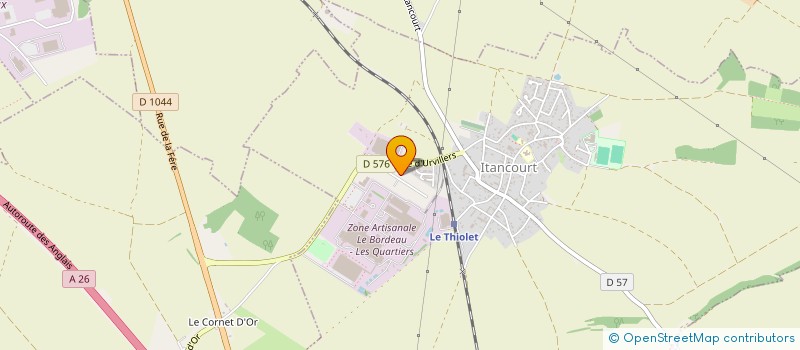 localisation de l'entreprise BLERIOT  ITANCOURT