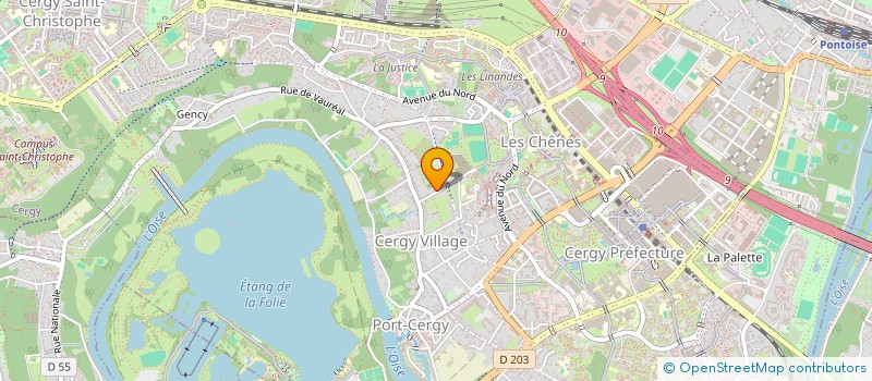 localisation de l'entreprise BLESSED DRIVING  CERGY