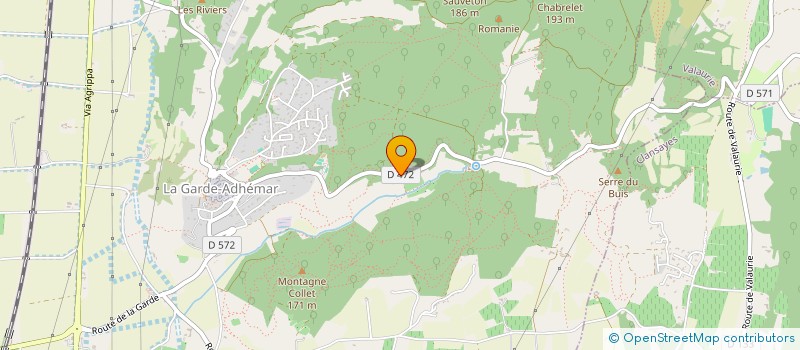 localisation de l'entreprise BLEU  LA GARDE-ADHEMAR