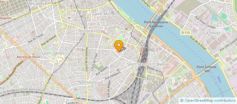 localisation de l'entreprise BLEU  BORDEAUX