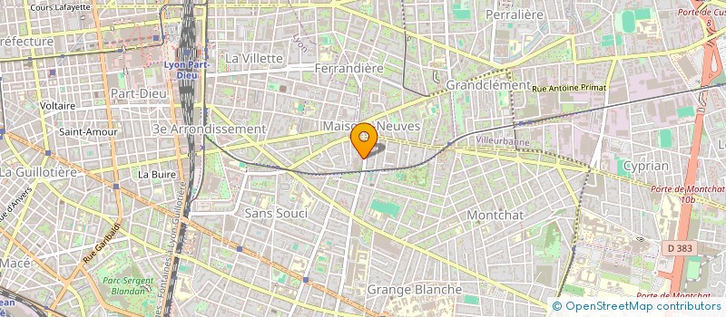 localisation de l'entreprise BLEU AMANDE  LYON