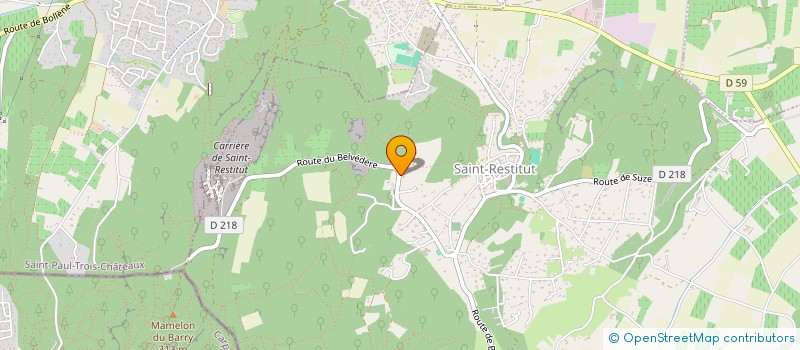 localisation de l'entreprise BLEU AZUR  SAINT-RESTITUT