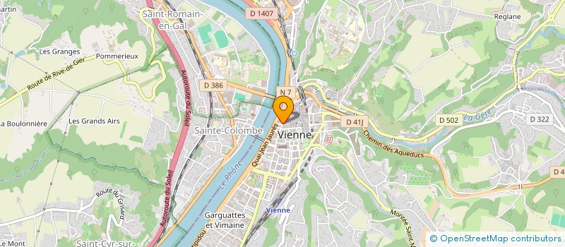 localisation de l'entreprise BLEU AZUR  VIENNE