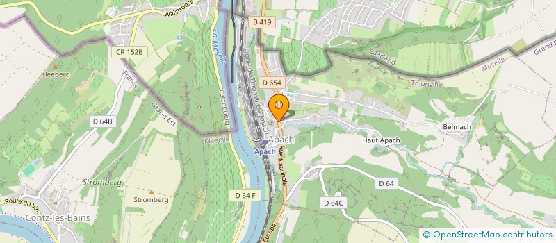 localisation de l'entreprise BLEU AZUR  APACH