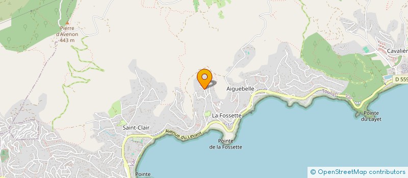 localisation de l'entreprise BLEU AZUR à LE LAVANDOU