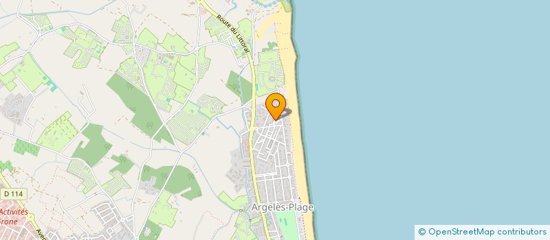 localisation de l'entreprise BLEU AZUR BOUTIQUES à ARGELES-SUR-MER