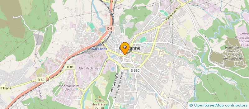 localisation de l'entreprise BLEU AZUR BTP  GARDANNE