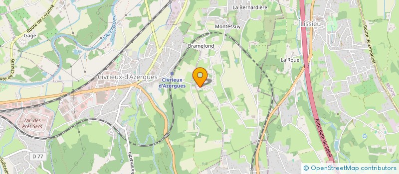 localisation de l'entreprise BLEU AZUR EVENT  MARCILLY-D'AZERGUES