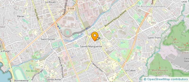 localisation de l'entreprise BLEU AZUR GARAGE à MARSEILLE