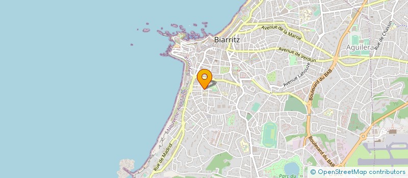 localisation de l'entreprise BLEU BANANE à BIARRITZ