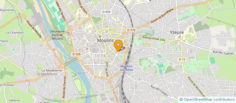 localisation de l'entreprise BLEU BASTILLE  MOULINS