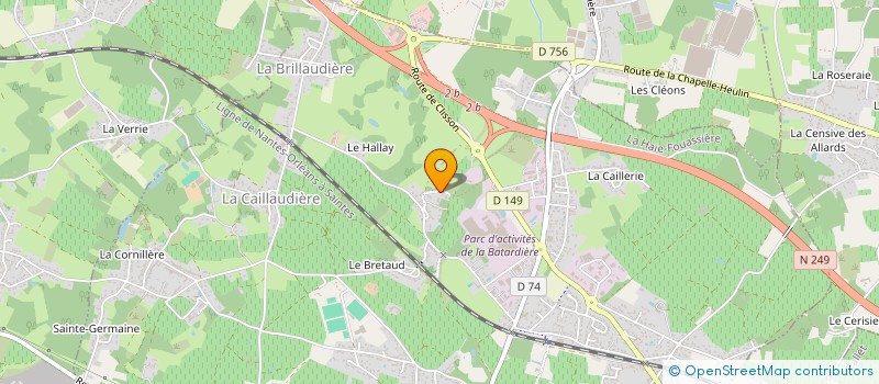 localisation de l'entreprise BLEU, BLANC, BLOND, EN SEVRE, MAINE ET GOULAINE  LA HAIE-FOUASSIERE