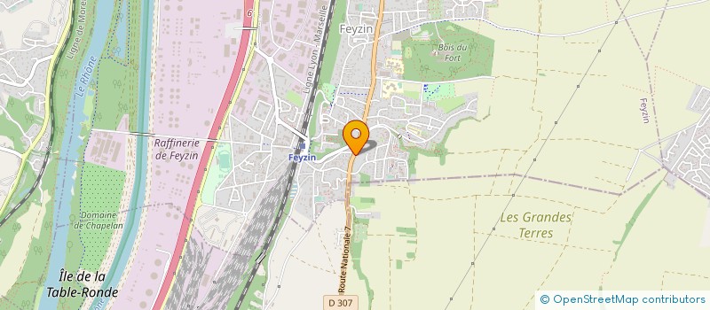 localisation de l'entreprise BLEU BLANC BONHEUR  FEYZIN