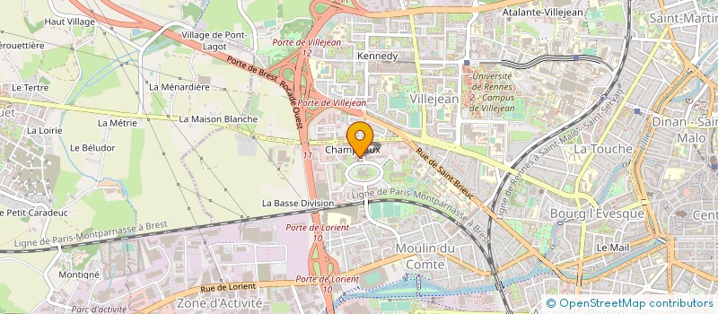 localisation de l'entreprise BLEU BLANC COEUR  RENNES