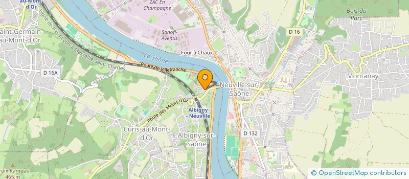 localisation de l'entreprise BLEU BLANC MAILLE  NEUVILLE-SUR-SAONE