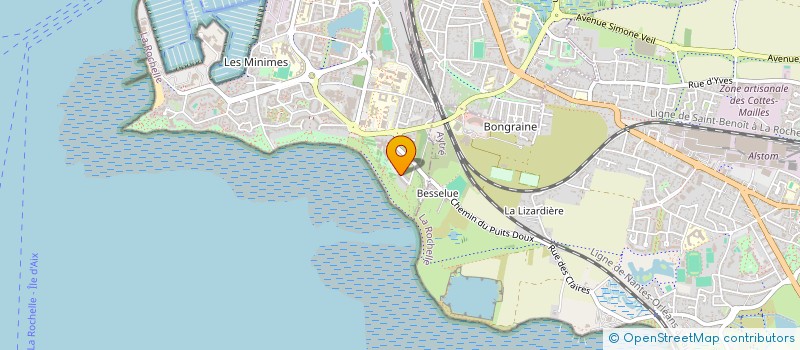 localisation de l'entreprise BLEU BLANC MER  LA ROCHELLE